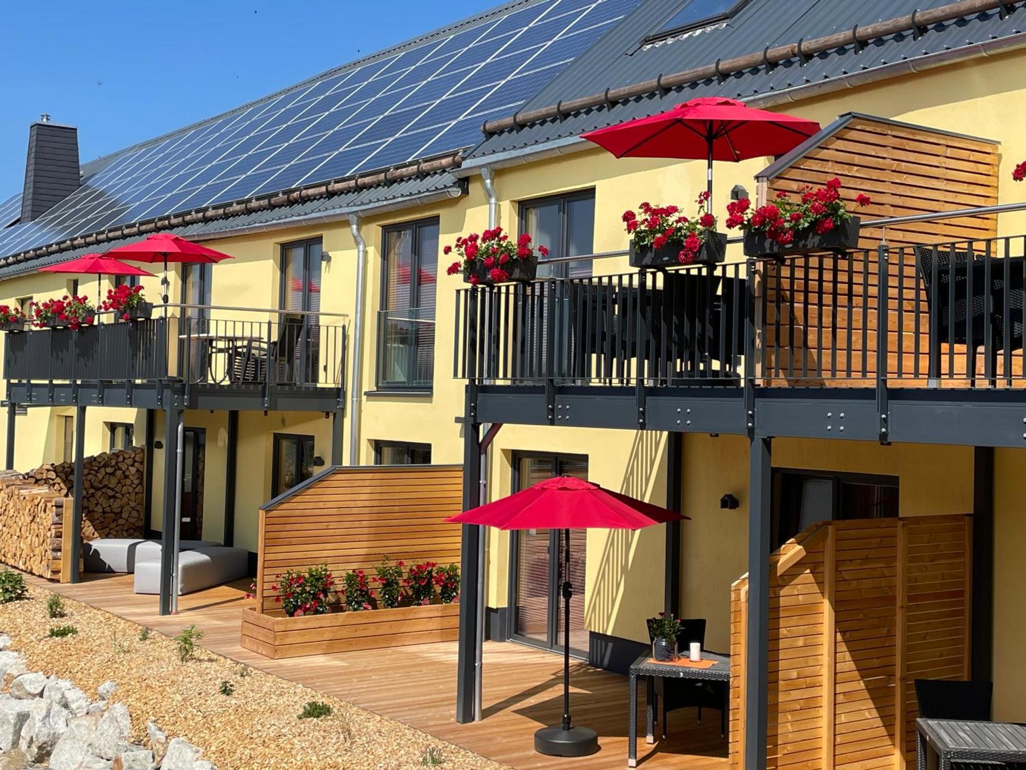 Chalet-Ferienwohnung Schlossblick, 51 Qm, Wellness/Fitness/Sauna - Bergroedelhof Feilitzsch Ngoại thất bức ảnh