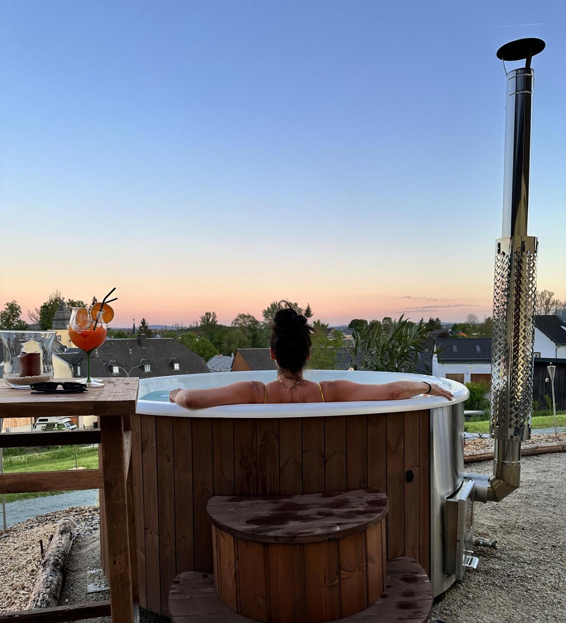 Chalet-Ferienwohnung Schlossblick, 51 Qm, Wellness/Fitness/Sauna - Bergroedelhof Feilitzsch Ngoại thất bức ảnh